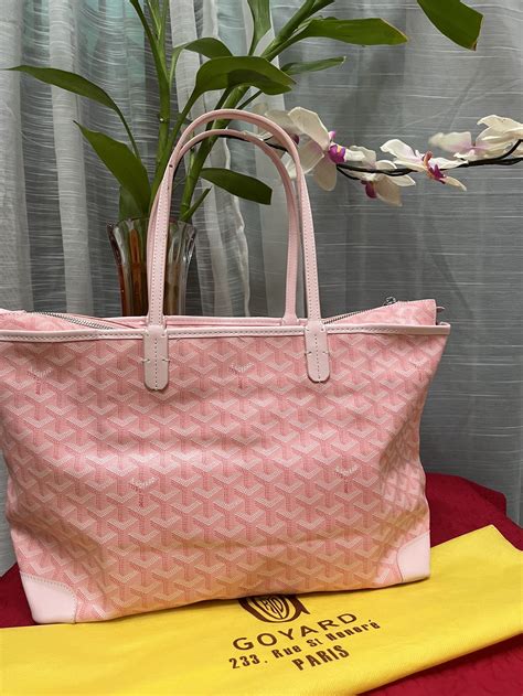 goyard pink|goyard pink tote bag.